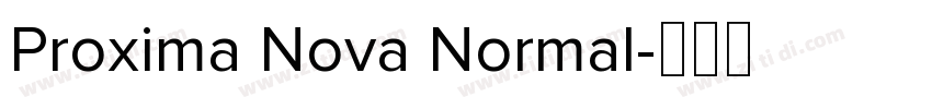 Proxima Nova Normal字体转换